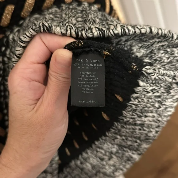 Rag & Bone Lisbeth Metallic Striped Sweater - Picture 4 of 4